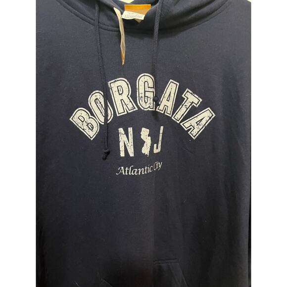 Borgata casino navy blue hooded sweatshirt- size 2XL-NWT - Picture 2 of 3